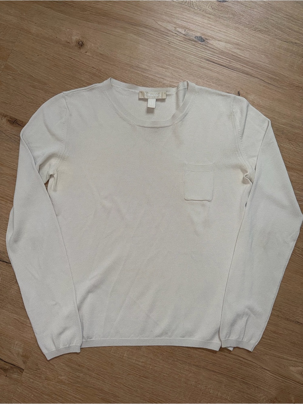 ‘S Max Mara Ivory Lightweight Knit Sweater